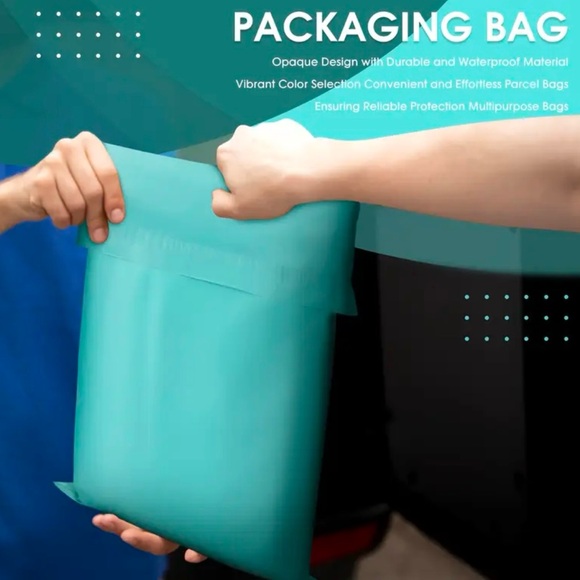 25 CT Teal 12x18 Poly Mailers - Picture 3 of 3